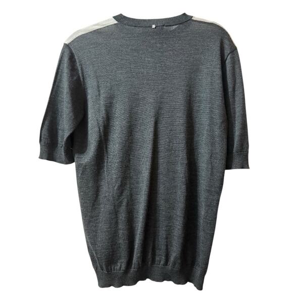 Lorena Antoniazzi Wool and Silk Short Sleeve Lightweight Knit Sweater Top Sz 12 - Picture 3 of 5